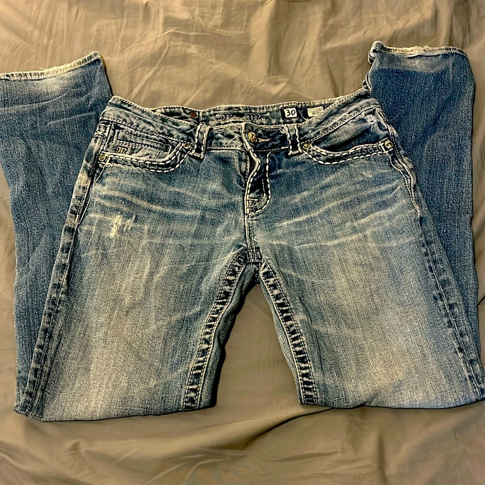 Miss me 30 skinny distressed